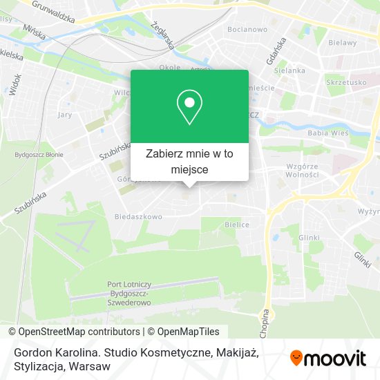 Mapa Gordon Karolina. Studio Kosmetyczne, Makijaż, Stylizacja