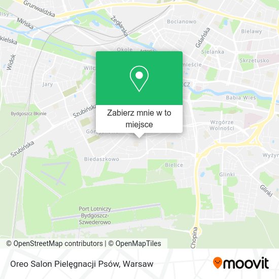 Mapa Oreo Salon Pielęgnacji Psów