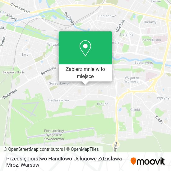 Mapa Przedsiębiorstwo Handlowo Usługowe Zdzisława Mróz