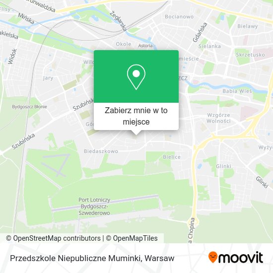 Mapa Przedszkole Niepubliczne Muminki