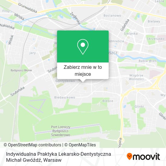 Mapa Indywidualna Praktyka Lekarsko-Dentystyczna Michał Gwóźdź