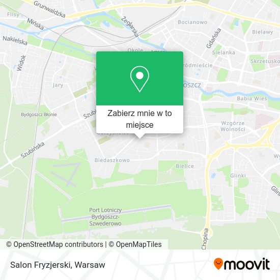 Mapa Salon Fryzjerski