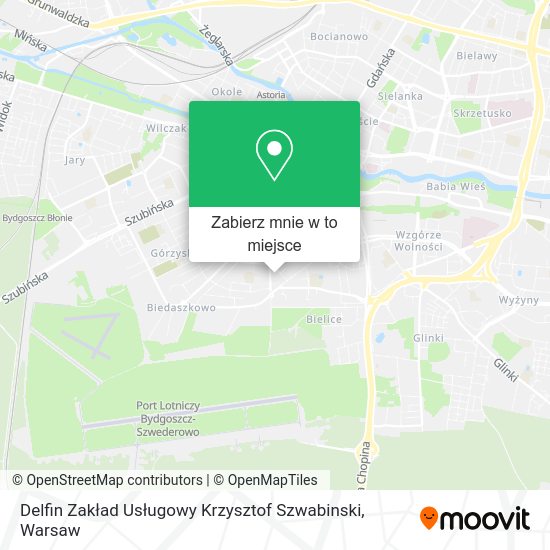 Mapa Delfin Zakład Usługowy Krzysztof Szwabinski