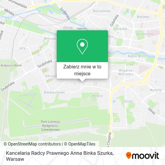 Mapa Kancelaria Radcy Prawnego Anna Binka Szurka