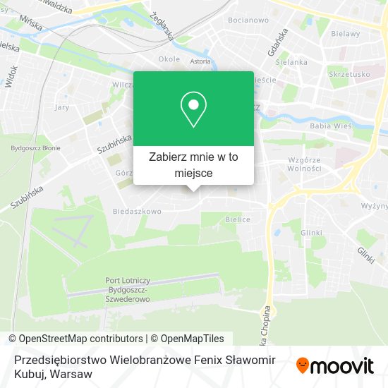 Mapa Przedsiębiorstwo Wielobranżowe Fenix Sławomir Kubuj