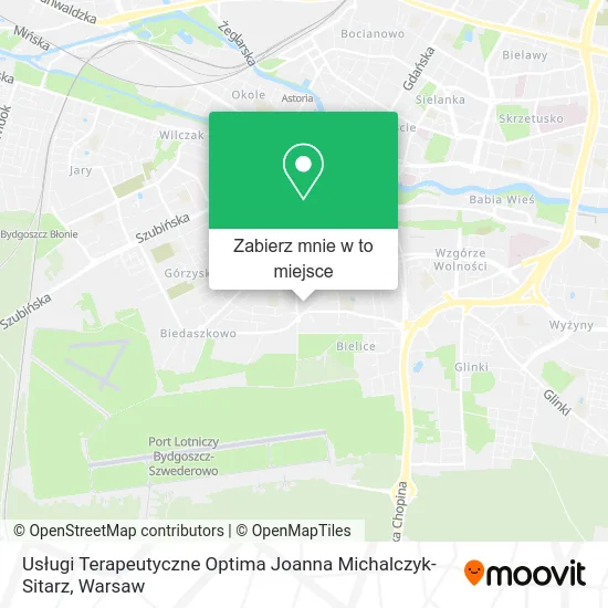 Mapa Usługi Terapeutyczne Optima Joanna Michalczyk-Sitarz