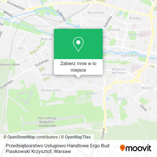 Mapa Przedsiębiorstwo Usługowo Handlowe Ergo Bud Piaskowski Krzysztof