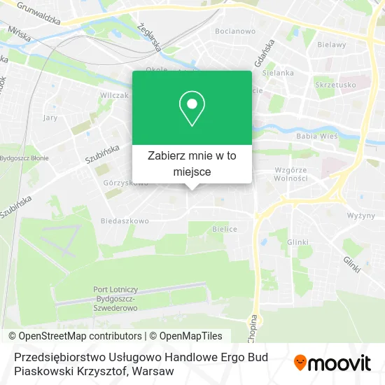 Mapa Przedsiębiorstwo Usługowo Handlowe Ergo Bud Piaskowski Krzysztof