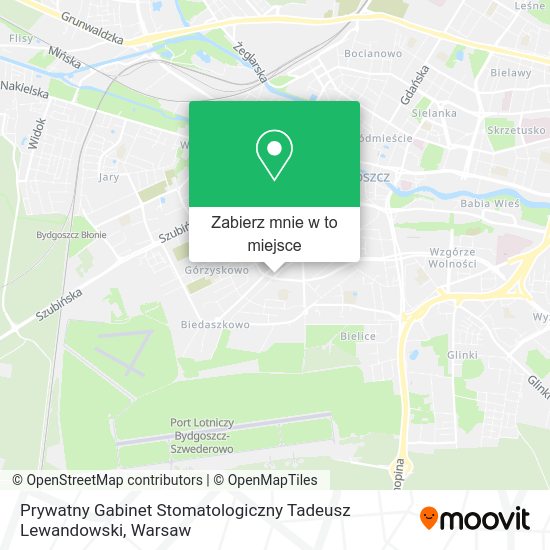 Mapa Prywatny Gabinet Stomatologiczny Tadeusz Lewandowski