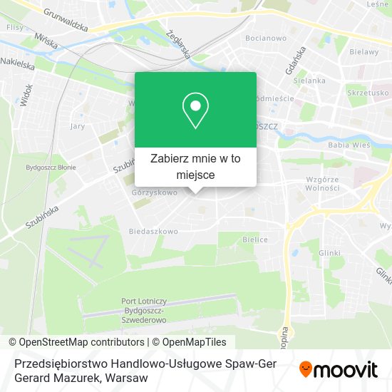 Mapa Przedsiębiorstwo Handlowo-Usługowe Spaw-Ger Gerard Mazurek