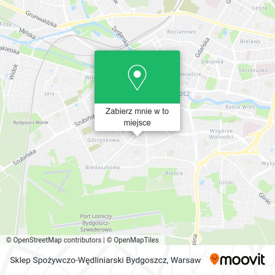 Mapa Sklep Spożywczo-Wędliniarski Bydgoszcz