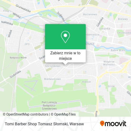 Mapa Tomi Barber Shop Tomasz Słomski