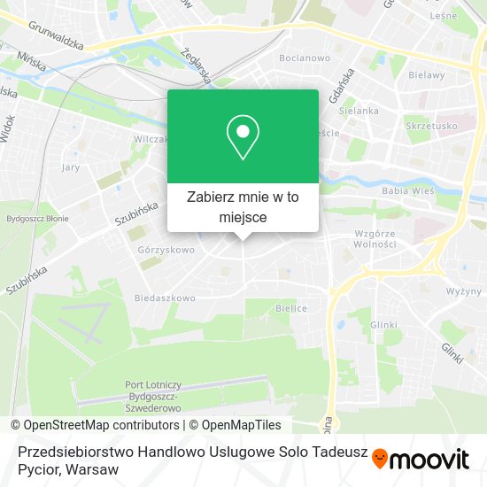 Mapa Przedsiebiorstwo Handlowo Uslugowe Solo Tadeusz Pycior