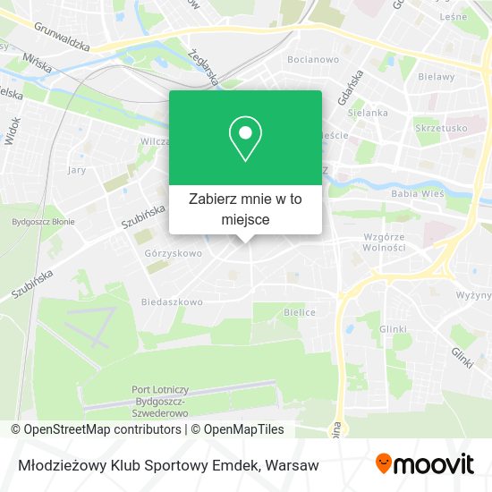 Mapa Młodzieżowy Klub Sportowy Emdek