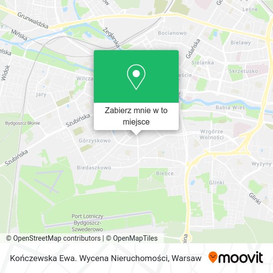 Mapa Kończewska Ewa. Wycena Nieruchomości