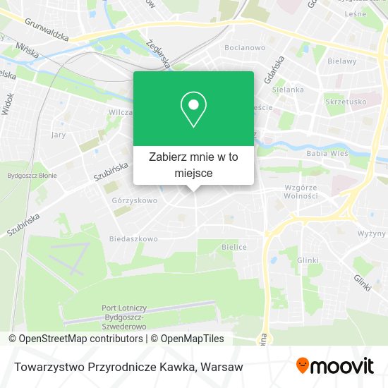 Mapa Towarzystwo Przyrodnicze Kawka