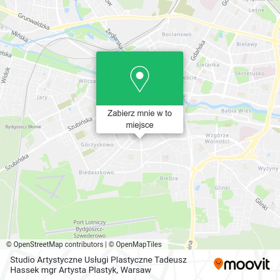 Mapa Studio Artystyczne Usługi Plastyczne Tadeusz Hassek mgr Artysta Plastyk