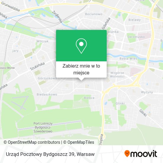 Mapa Urząd Pocztowy Bydgoszcz 39