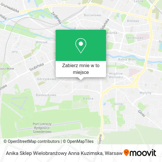 Mapa Anika Sklep Wielobranżowy Anna Kuzimska
