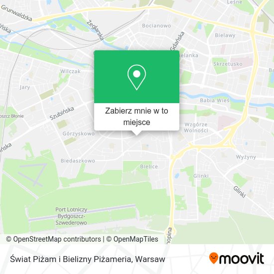 Mapa Świat Piżam i Bielizny Piżameria