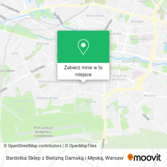 Mapa Bardotka Sklep z Bielizną Damską i Męską