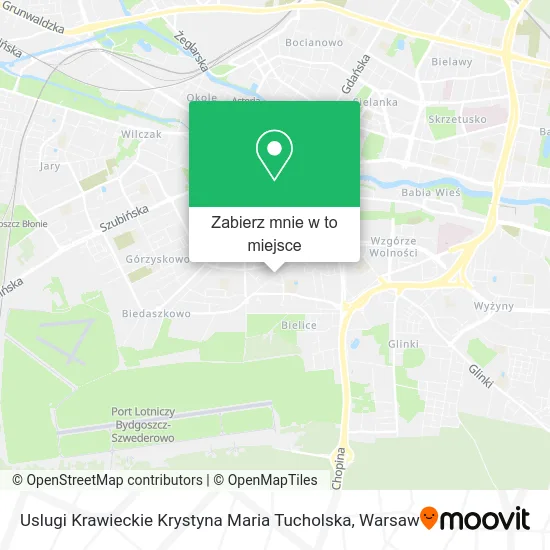 Mapa Uslugi Krawieckie Krystyna Maria Tucholska