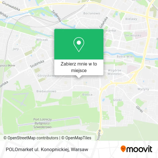Mapa POLOmarket ul. Konopnickiej