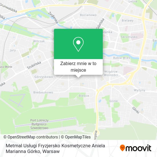 Mapa Metmal Usługi Fryzjersko Kosmetyczne Aniela Marianna Górko