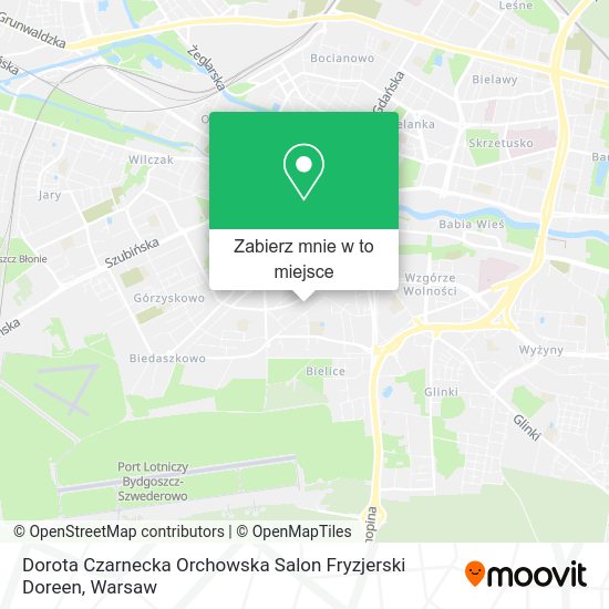 Mapa Dorota Czarnecka Orchowska Salon Fryzjerski Doreen