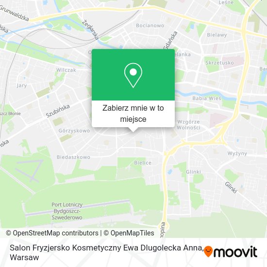 Mapa Salon Fryzjersko Kosmetyczny Ewa Dlugolecka Anna