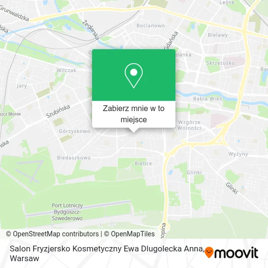 Mapa Salon Fryzjersko Kosmetyczny Ewa Dlugolecka Anna