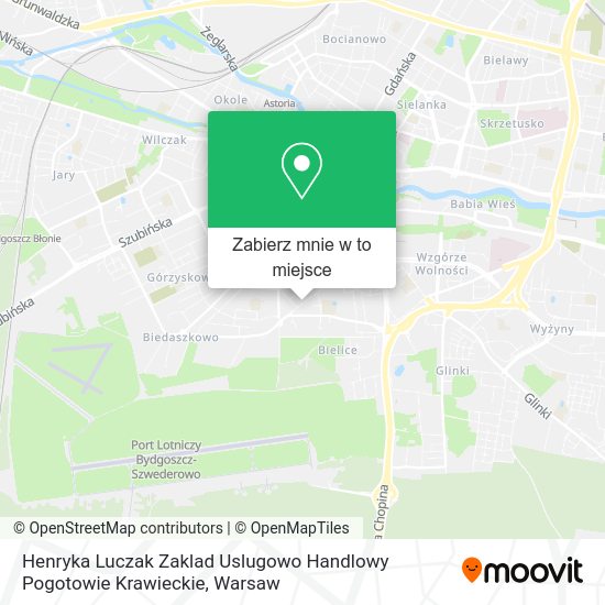 Mapa Henryka Luczak Zaklad Uslugowo Handlowy Pogotowie Krawieckie