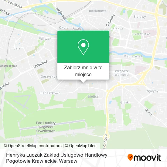 Mapa Henryka Luczak Zaklad Uslugowo Handlowy Pogotowie Krawieckie
