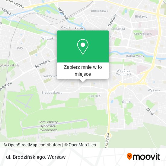 Mapa ul. Brodzińskiego