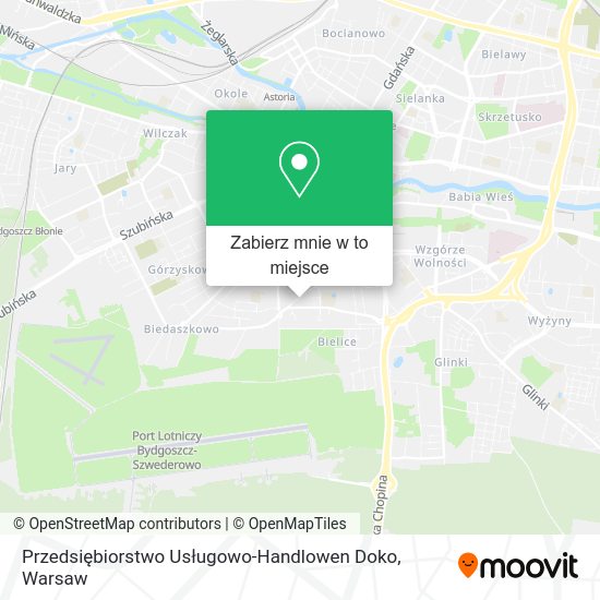 Mapa Przedsiębiorstwo Usługowo-Handlowen Doko