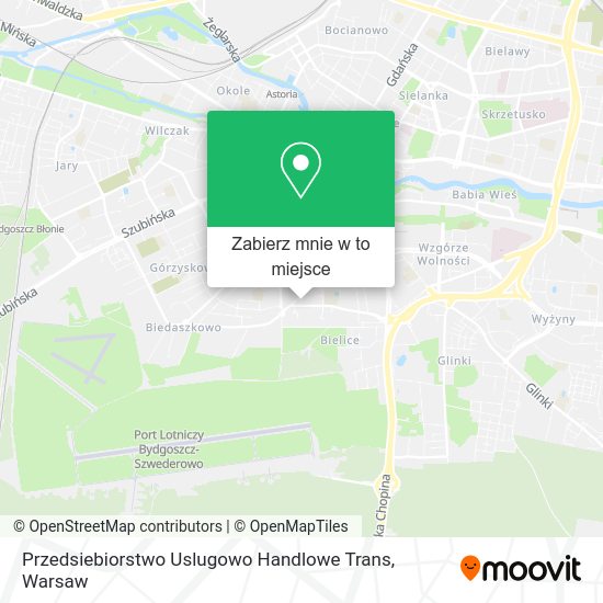 Mapa Przedsiebiorstwo Uslugowo Handlowe Trans