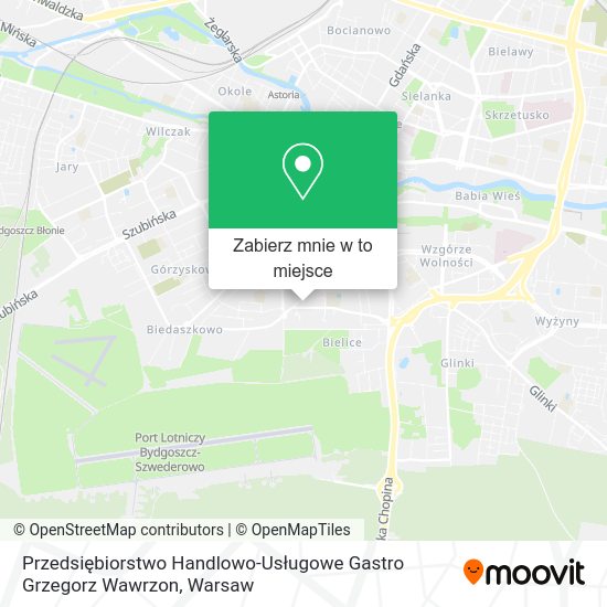 Mapa Przedsiębiorstwo Handlowo-Usługowe Gastro Grzegorz Wawrzon