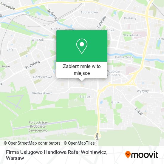 Mapa Firma Usługowo Handlowa Rafał Wolniewicz