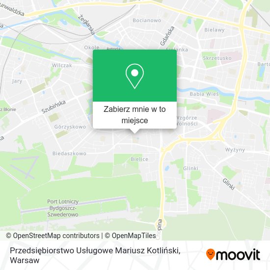 Mapa Przedsiębiorstwo Usługowe Mariusz Kotliński