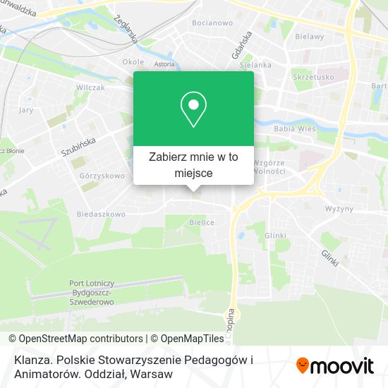 Mapa Klanza. Polskie Stowarzyszenie Pedagogów i Animatorów. Oddział