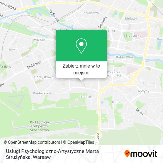 Mapa Usługi Psychologiczno-Artystyczne Marta Strużyńska