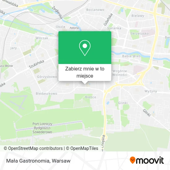 Mapa Mała Gastronomia