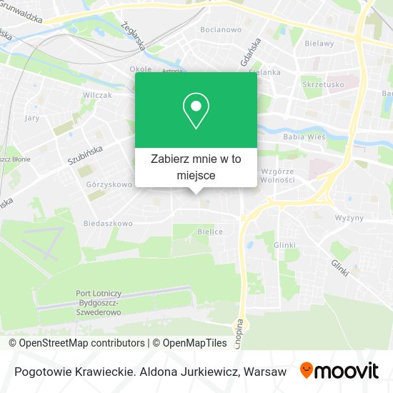 Mapa Pogotowie Krawieckie. Aldona Jurkiewicz