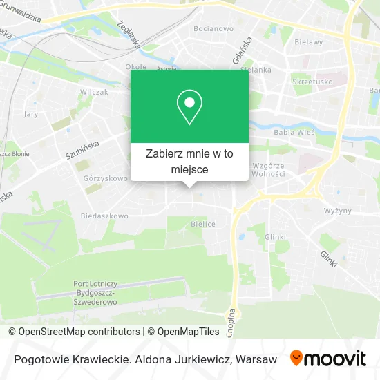 Mapa Pogotowie Krawieckie. Aldona Jurkiewicz