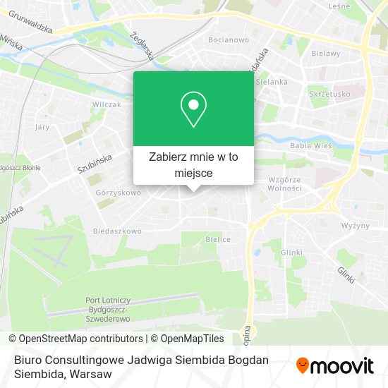 Mapa Biuro Consultingowe Jadwiga Siembida Bogdan Siembida