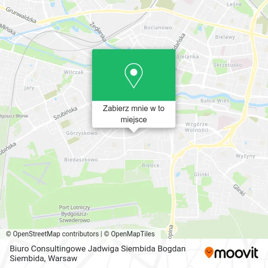 Mapa Biuro Consultingowe Jadwiga Siembida Bogdan Siembida