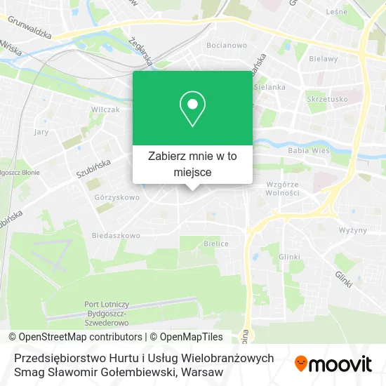 Mapa Przedsiębiorstwo Hurtu i Usług Wielobranżowych Smag Sławomir Gołembiewski