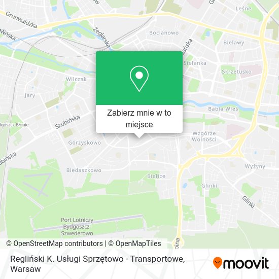 Mapa Regliński K. Usługi Sprzętowo - Transportowe