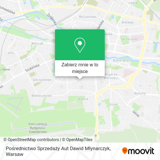 Mapa Pośrednictwo Sprzedaży Aut Dawid Młynarczyk