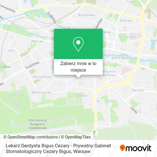 Mapa Lekarz Dentysta Bigus Cezary - Prywatny Gabinet Stomatologiczny Cezary Bigus